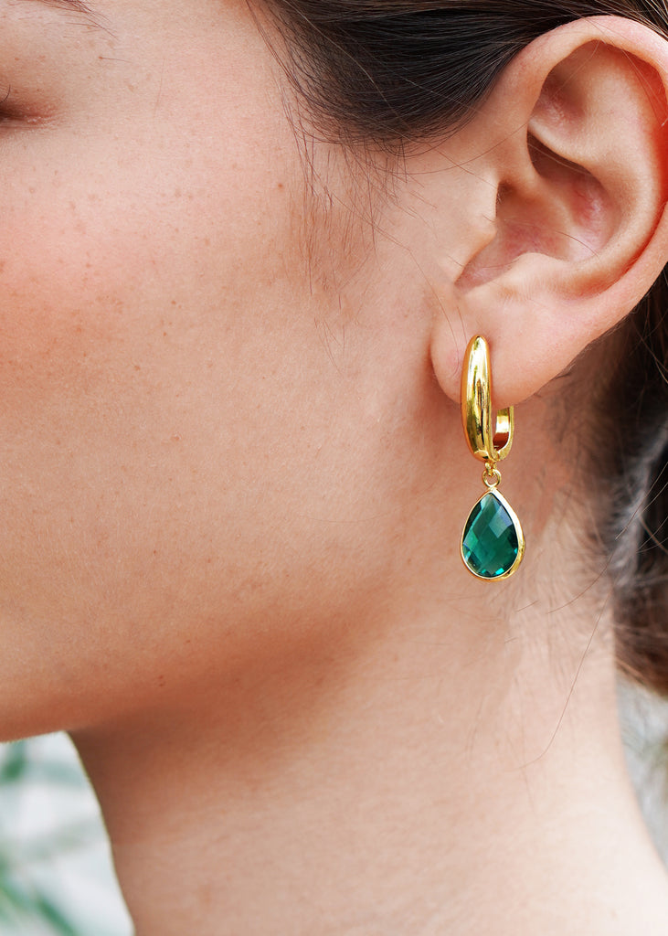 The "Amelia" Stone Drop Earrings - Danielle Emon