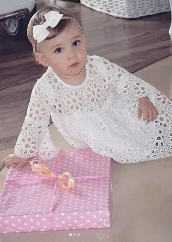 The Amelia Crochet Flower Gown