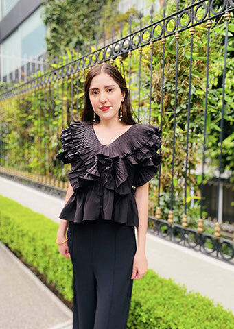 The “Holly” Ruffle Top - Danielle Emon