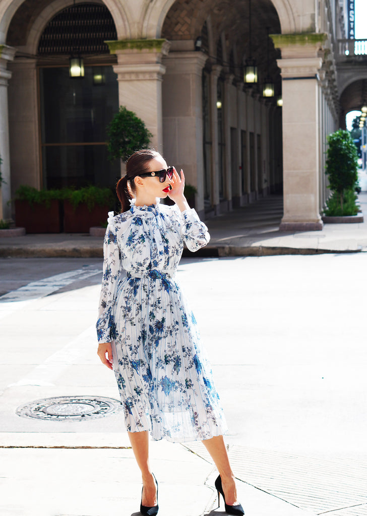 The "Marta" Floral Day Dress - Danielle Emon