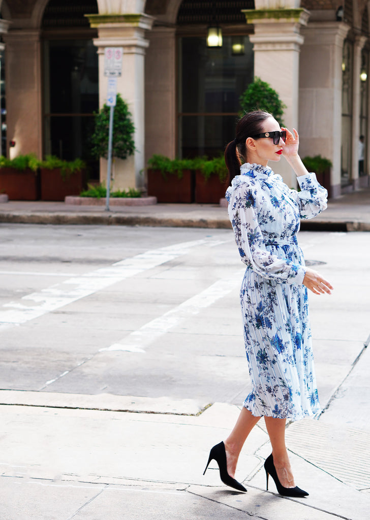 The "Marta" Floral Day Dress - Danielle Emon