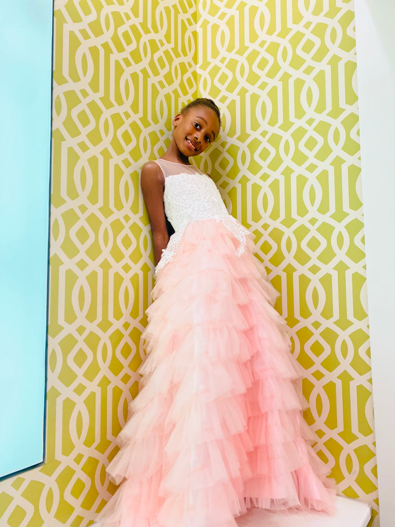 The Liliana Ruffle Children's Gown - Danielle Emon