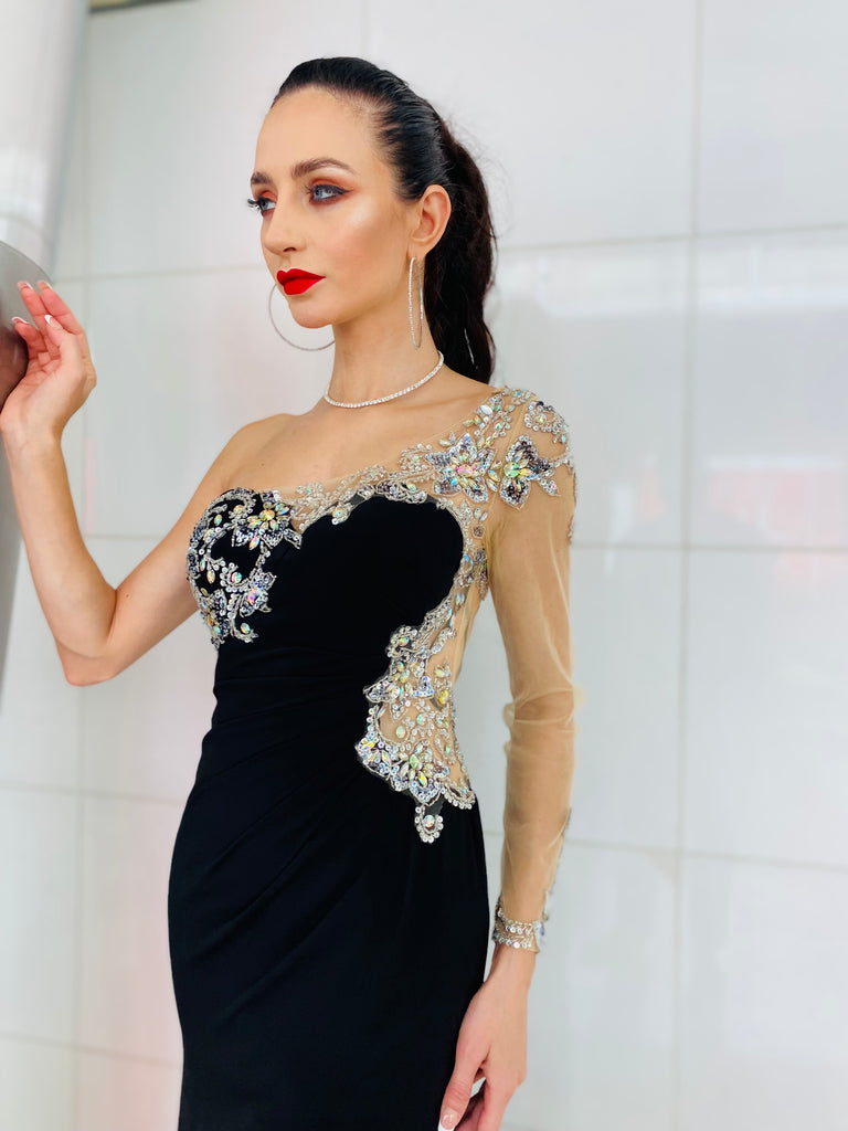 The “Darcy” one shoulder Gown - Danielle Emon