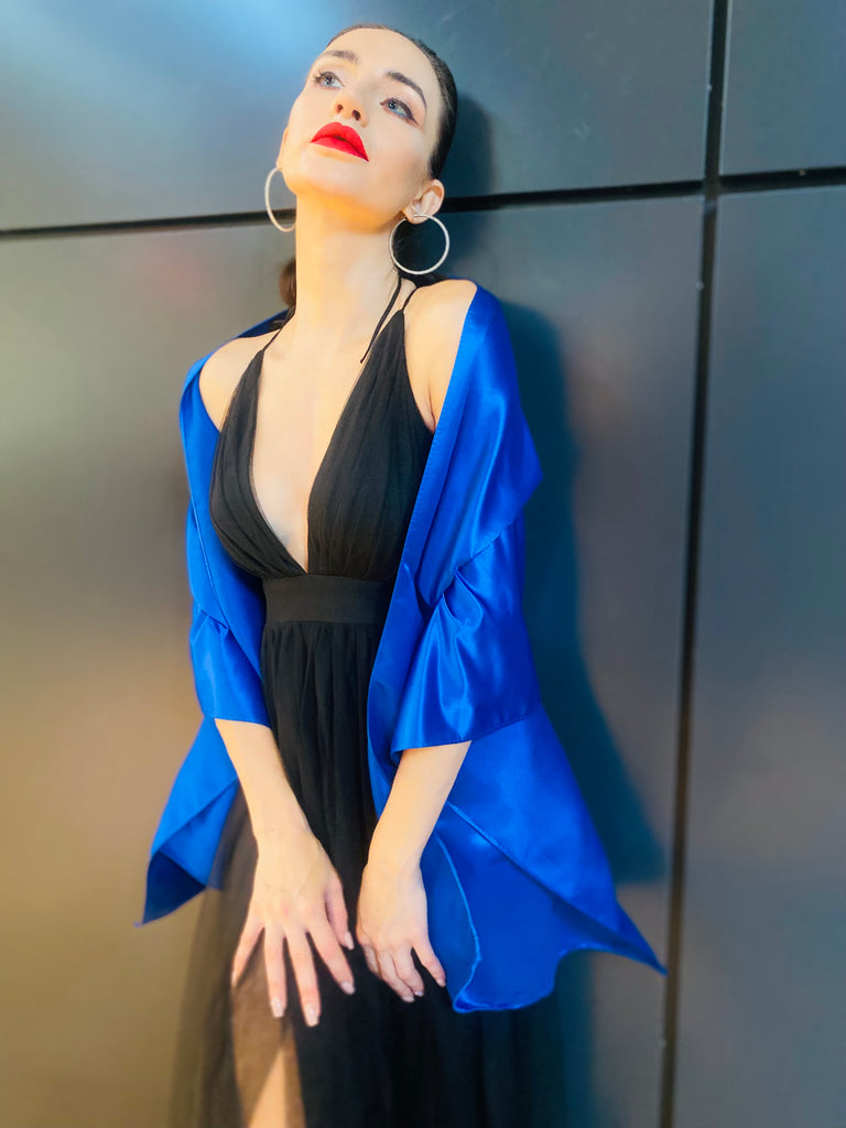 The “Mariana” Sateen Shawl - Danielle Emon