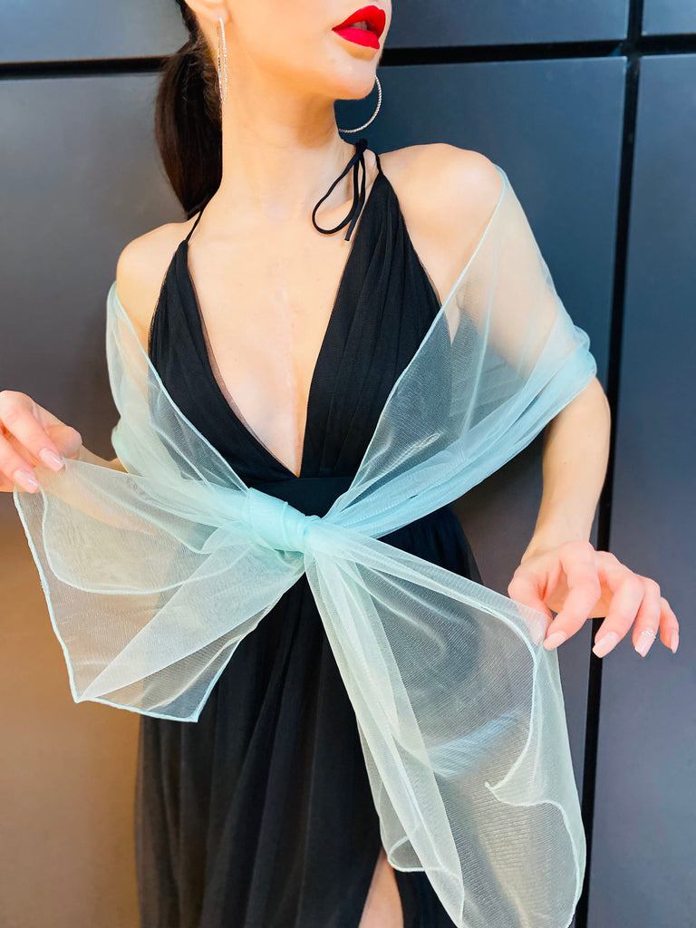 The “Ella” Tulle Shawl - Danielle Emon