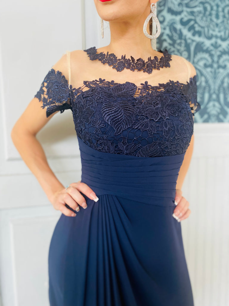 The “Laurent” Navy Gown - Danielle Emon