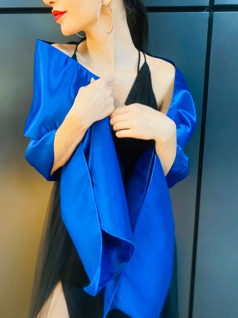 The “Mariana” Sateen Shawl - Danielle Emon