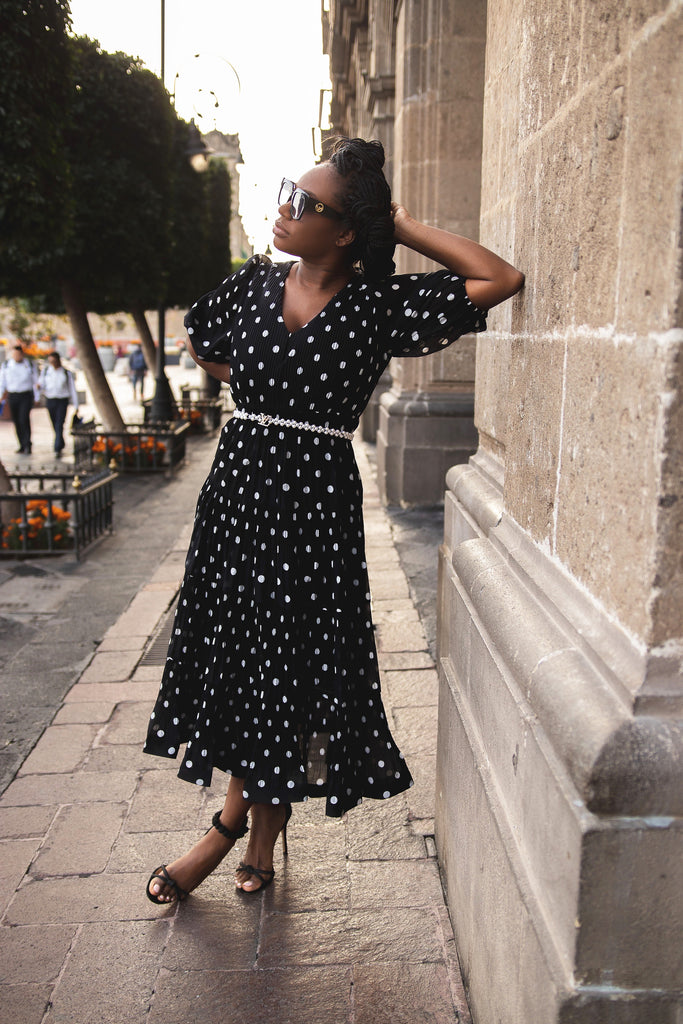 The "Dayla" Polka Dot Day Dress - Danielle Emon