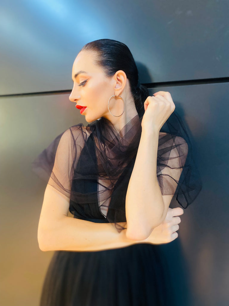 The “Ella” Tulle Shawl - Danielle Emon