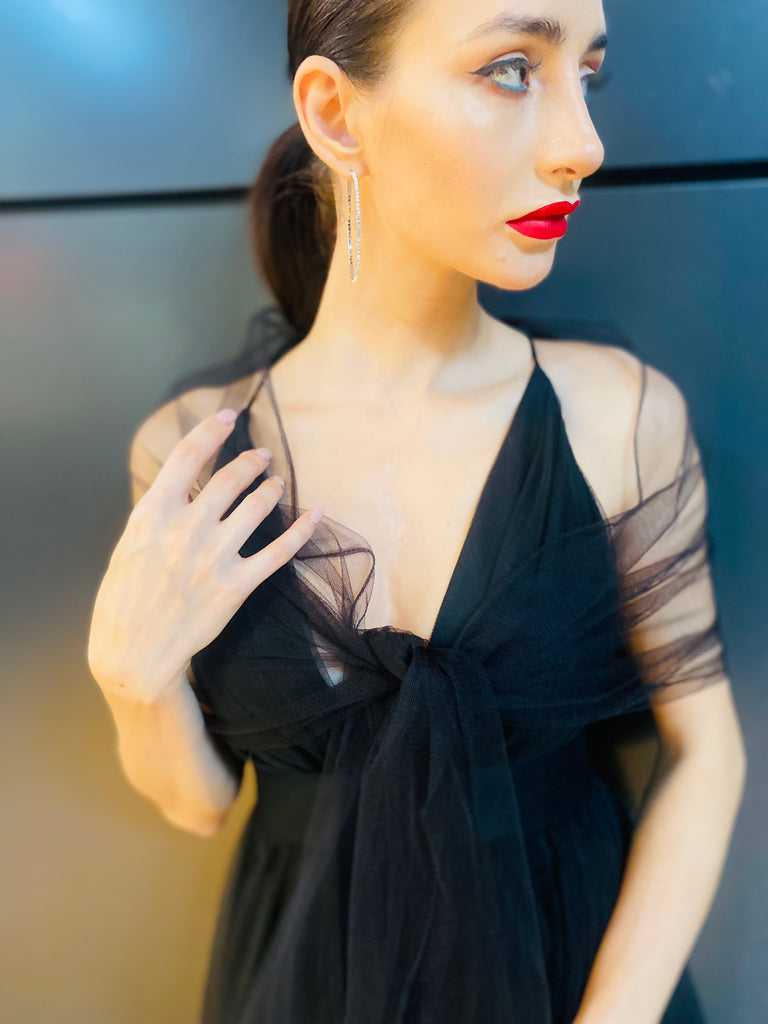 The “Ella” Tulle Shawl - Danielle Emon