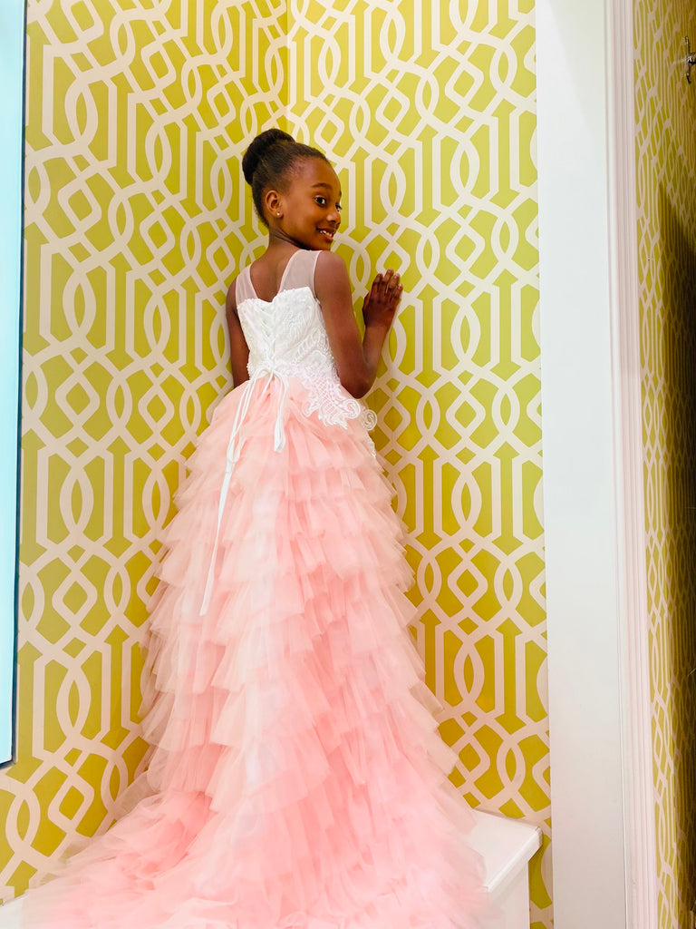 The Liliana Ruffle Children's Gown - Danielle Emon