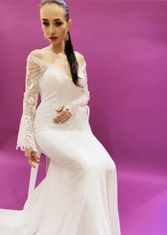 The "Lara" Strapless Wedding Gown