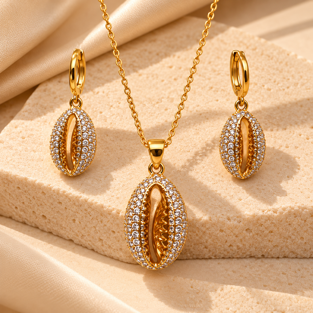 Cowrie Shell Necklace Set - Danielle Emon