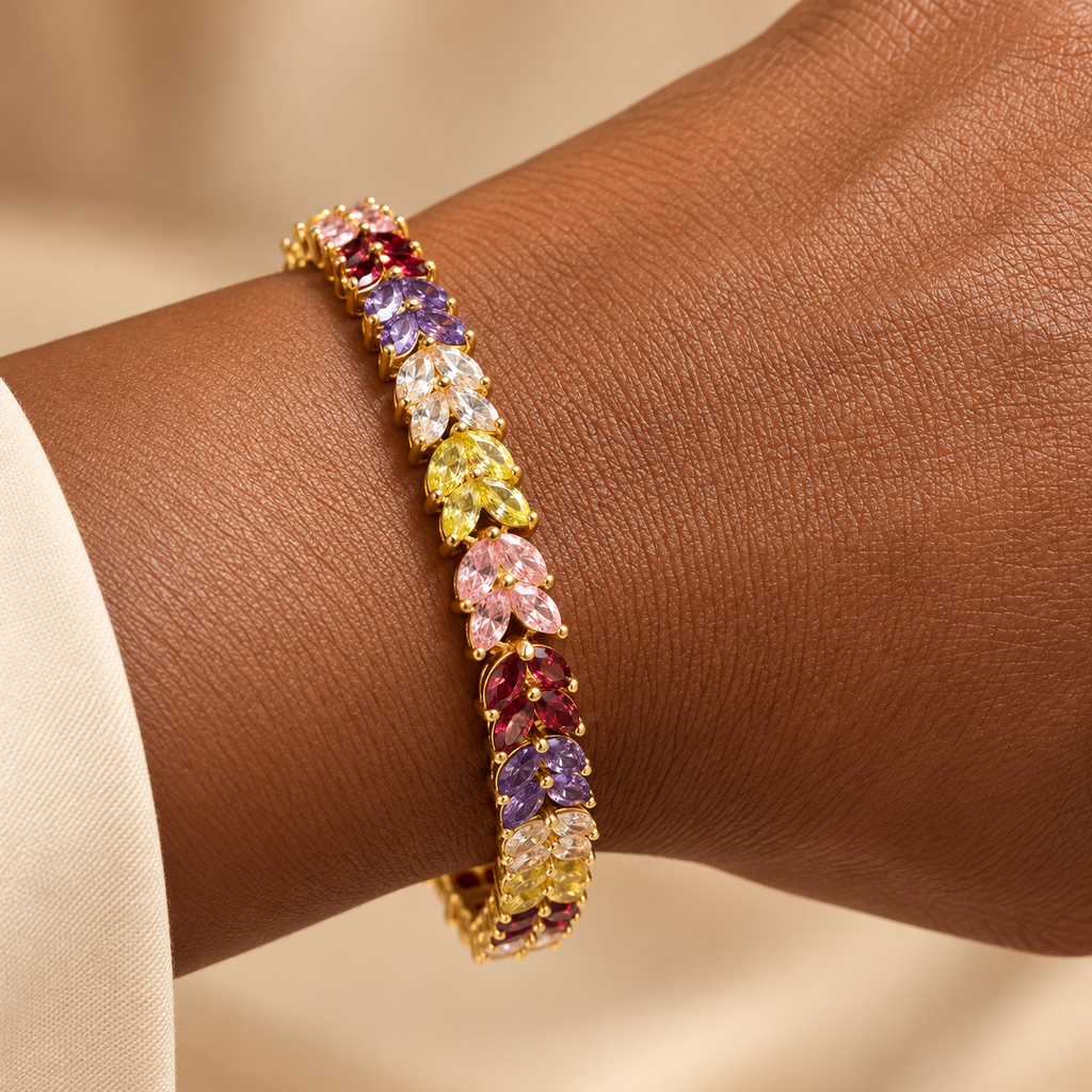 The "Harrison" Multi-Color Stone Bracelet - Danielle Emon