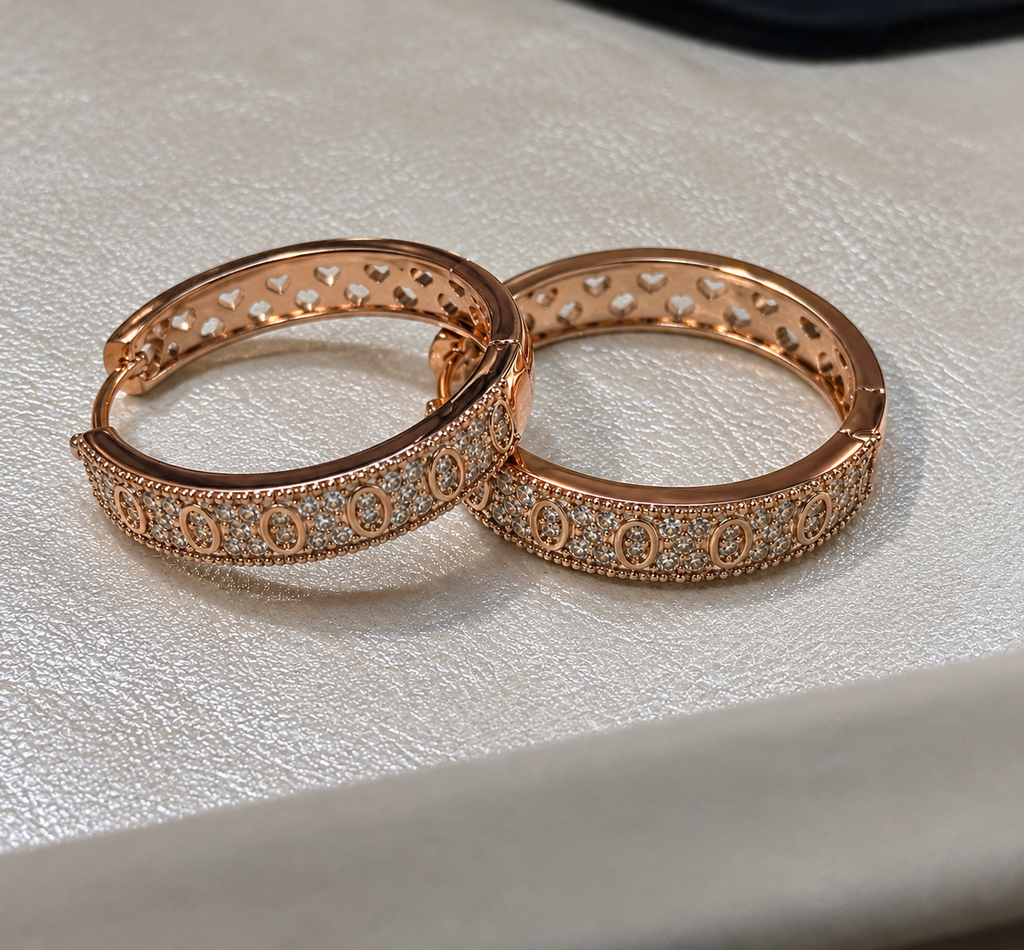 The "Esme" Rose Gold Hoops - Danielle Emon