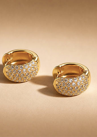The "Aponi" Thick Stainless Steel Hoop Earrings