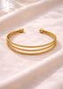 Bianca Gold Beaded Cuff Bracelet – Adjustable Flexible Luxury Bracelet - Danielle Emon