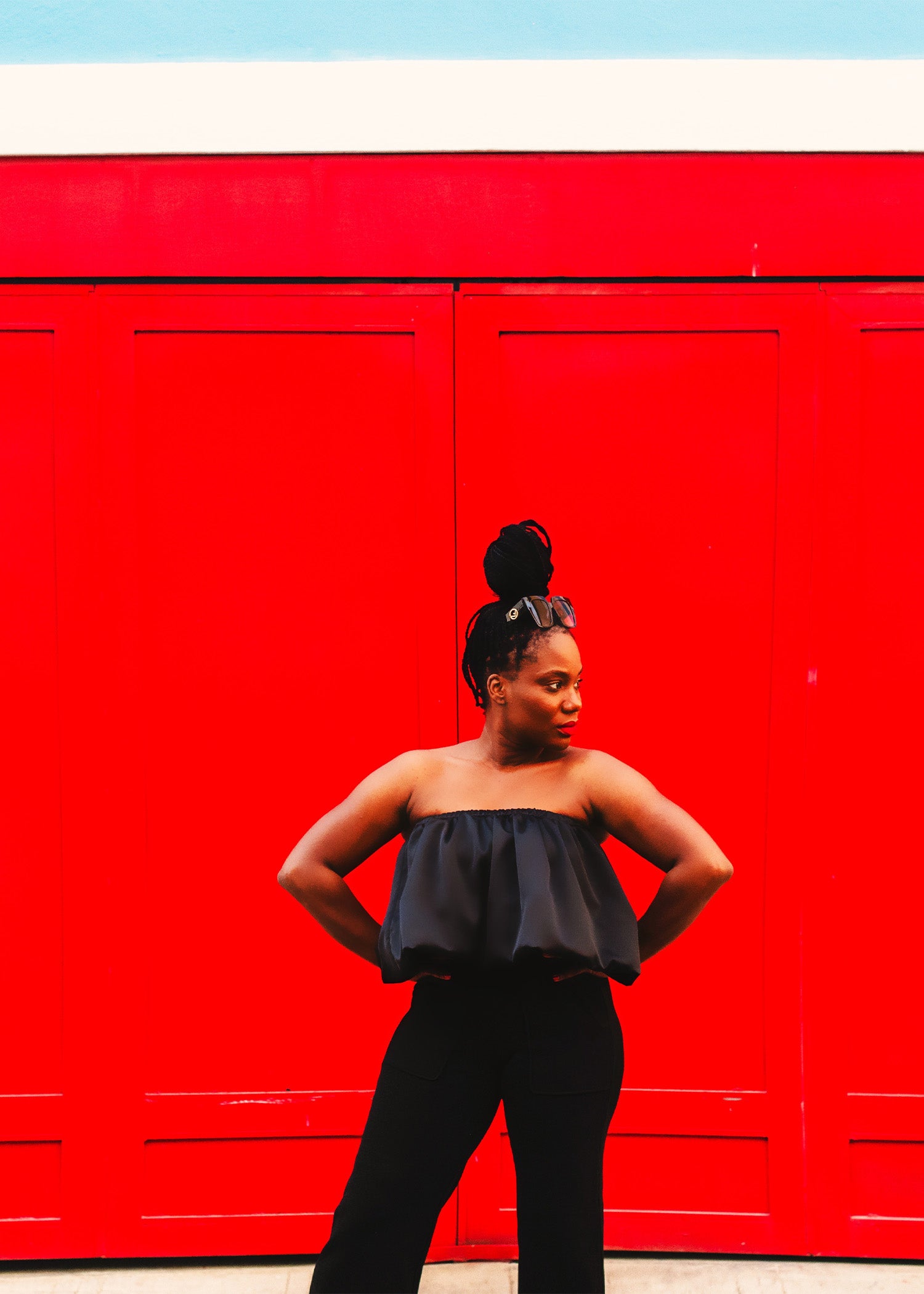 The "Genevieve" Sateen Flutter Top - Danielle Emon