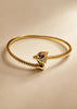 Celeste Gold Plated Cat Head Bracelet | Tarnish-Free Hypoallergenic Luxury Animal-Inspired Bracelet