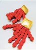 The “Lumo” Beaded and Chrome Statement Earrings