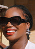 The Coblah Silver Abstract Statement Earrings – Bold Modern Alloy - Danielle Emon
