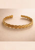 Darragn Gold Braided Cuff Bracelet - Danielle Emon