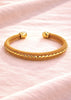 Venice Gold Mesh Cuff Bracelet – Tarnish-Free Hypoallergenic Luxury Bangle - Danielle Emon