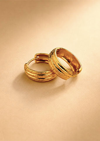 The "Aponi" Thick Stainless Steel Hoop Earrings
