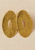 Soleil Noire Hammered Gold Earrings - Danielle Emon