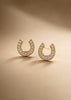 Fallon Horseshoe Stud Earrings - Danielle Emon