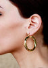 Gold Plated Rope Hoops - Danielle Emon