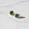 Estelle Stud Earrings flat lay on white marble