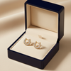 Fallon Horseshoe Stud Earrings - luxury jewelry box velvet tray gift presentation