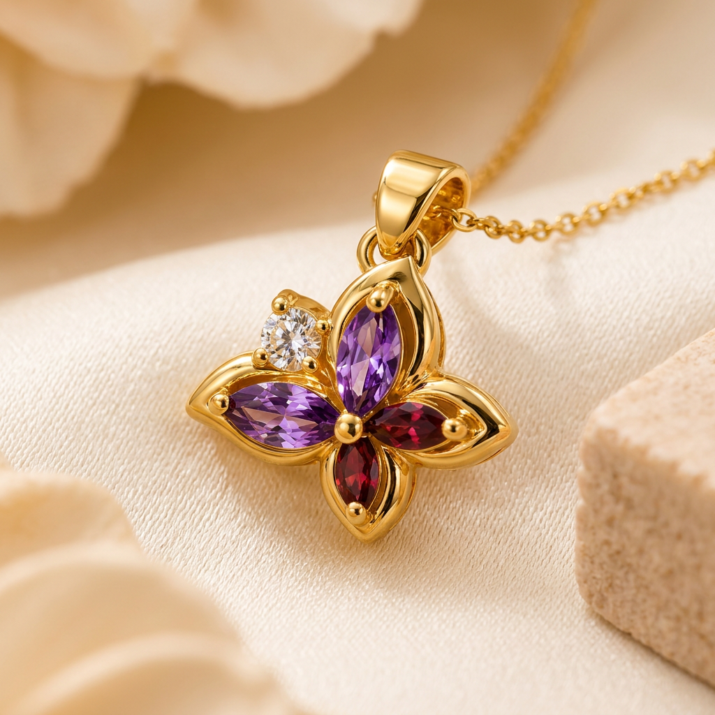 The "Paloma" Butterfly Necklace Set - Danielle Emon