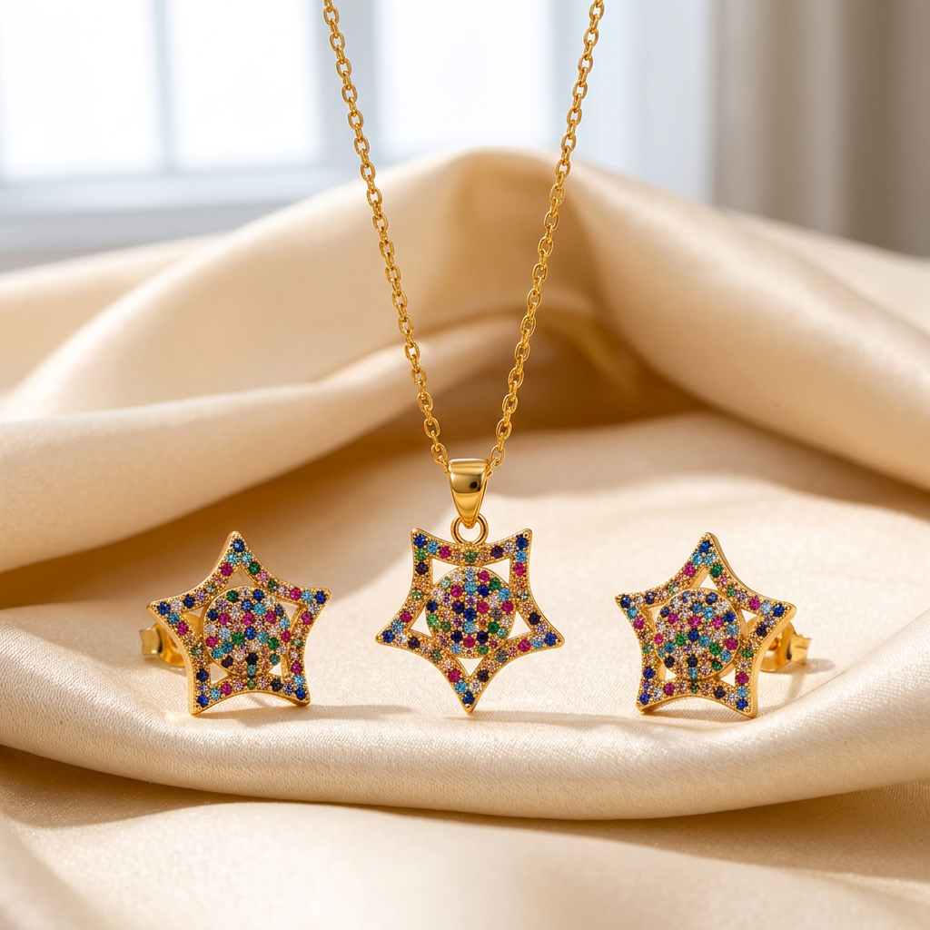 The "Estelle" Star Necklace Set - Danielle Emon