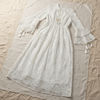 Josette Resort Dress - flat lay white linen sand