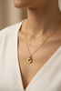 Gabon interlocking ring necklace layered necklace styling