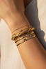 Worthington twisted gold mesh cuff bracelet stacked bracelet styling