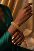 Alessia gold filigree lattice bangle bracelet elegant evening styling