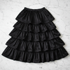 Camille Five Tier Skirt Dress - flat lay white marble