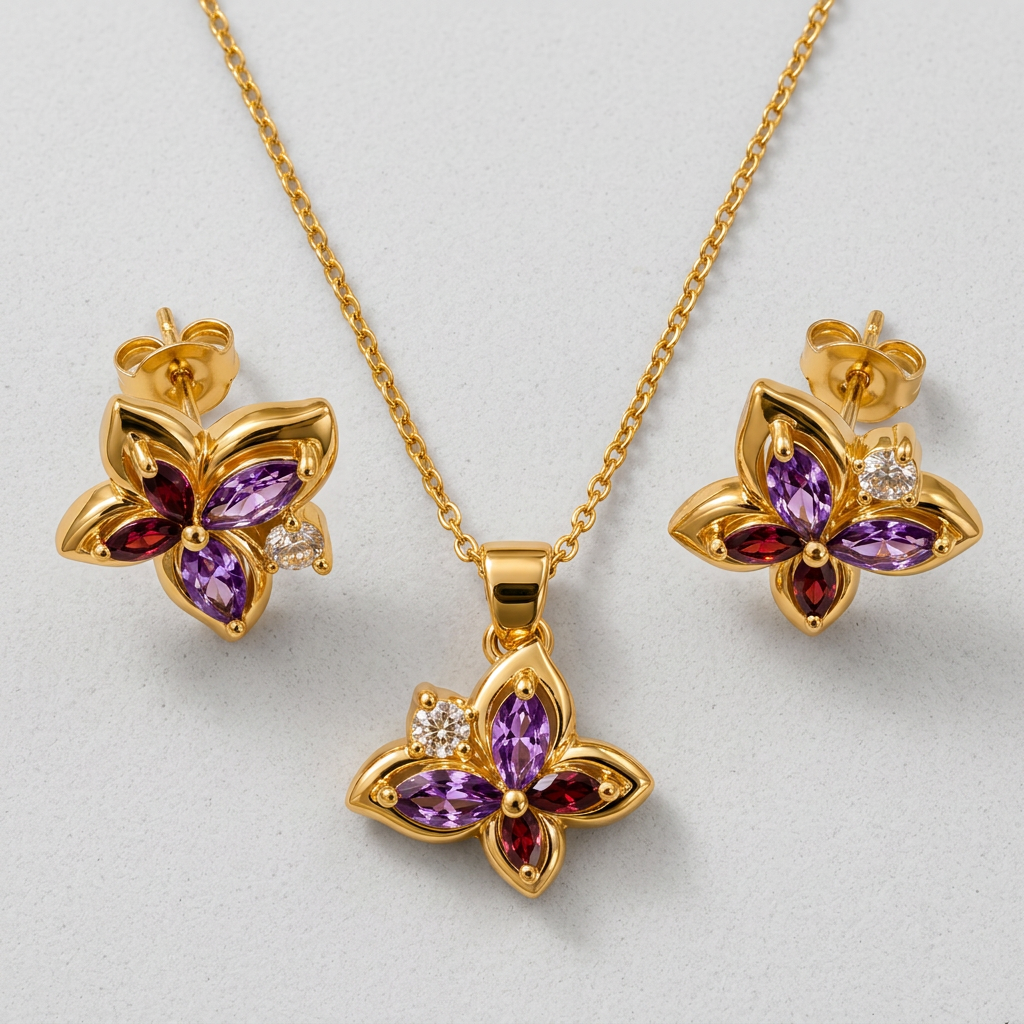 The "Paloma" Butterfly Necklace Set - Danielle Emon