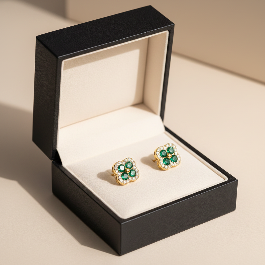 Bellamy Stud Earrings in luxury gift box