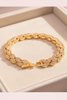 Marquise Glow tennis bracelet cream velvet tray display