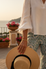 Capri two-tone twisted rope bangle bracelet resort vacation styling