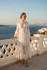 Josette Resort Dress - Mediterranean terrace whitewashed villa golden hour