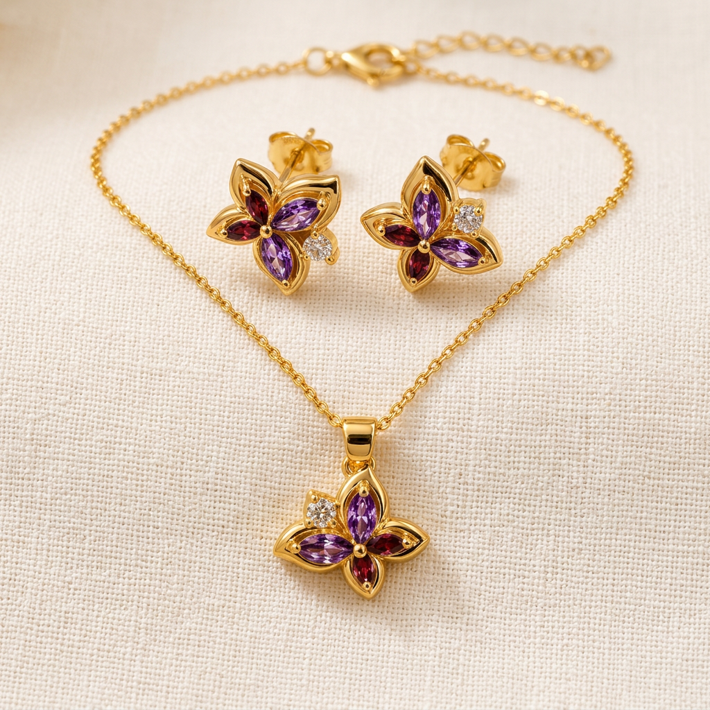 The "Paloma" Butterfly Necklace Set - Danielle Emon