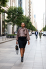Thema Leopard Top - walking urban street