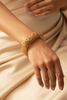 Minnie gold filigree bangle on-wrist single wear