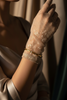 Doha two-tone gold bangle elegant evening styling