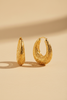 Delores Filigree Hoop Earrings - hero shot on warm beige background